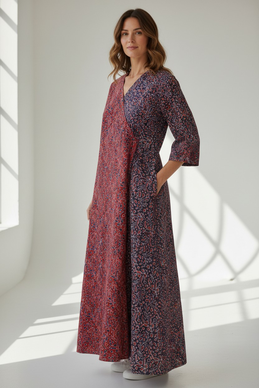 Dual Panel Jaipur block print kurti